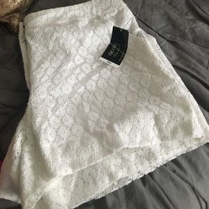 White Nicole Miller Shorts